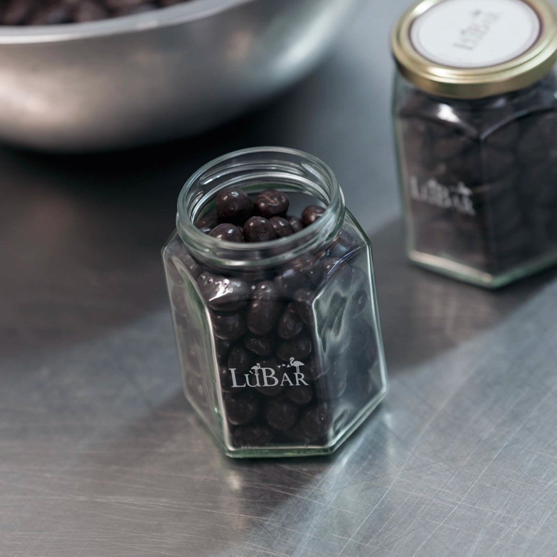 Chicchi di caffè ricoperti di cioccolato