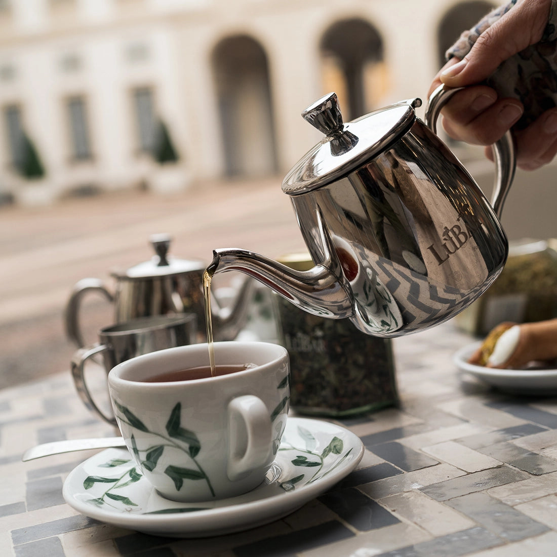 Tazza da tè decorata